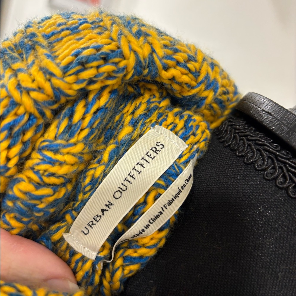Urban Outfitters Yellow and Blue Cowl Neck Sweater - Picture 4 of 7